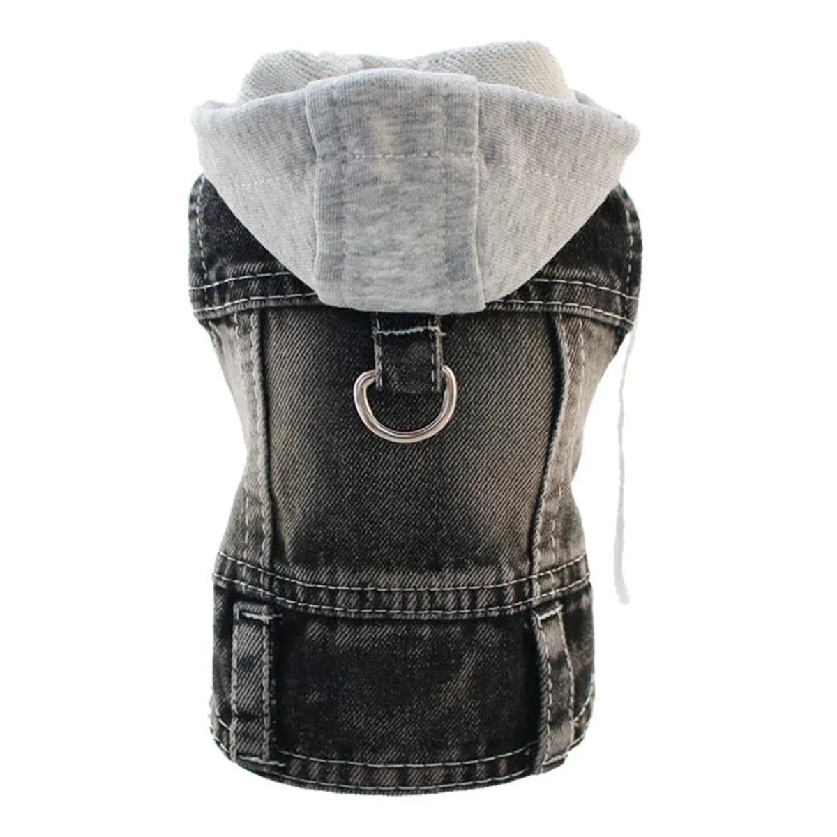 PawCool Denim Dog Jacket – Cool Jean Vest Harness for Small Dogs
