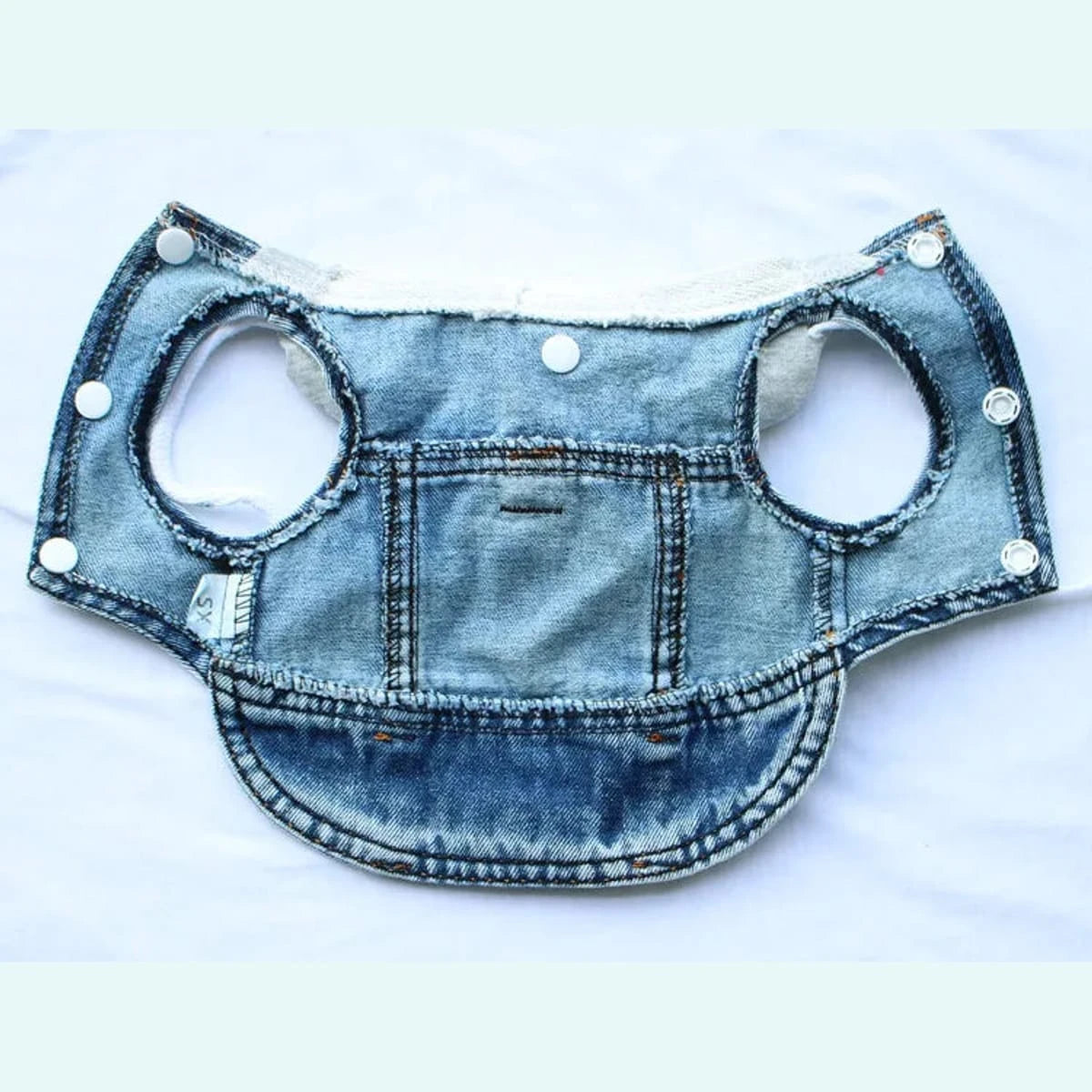 PawCool Denim Dog Jacket – Cool Jean Vest Harness for Small Dogs
