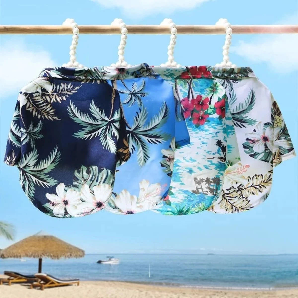 PawCool Hawaiian Dog Shirt – Tropical Summer Tee for Small Dogs