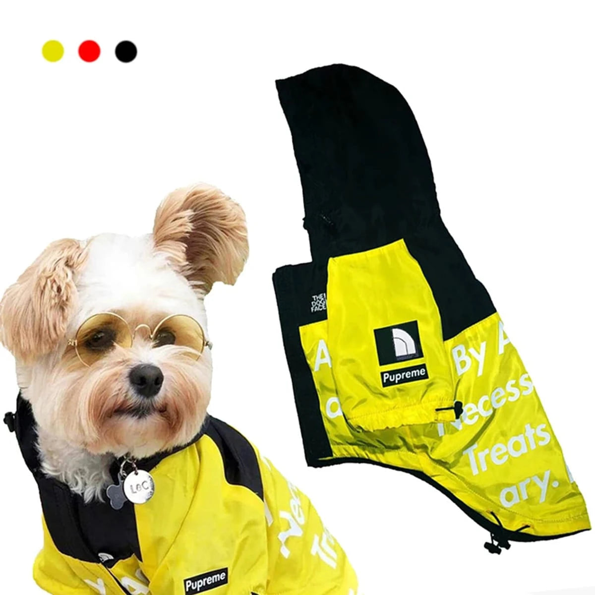 PawCool Reflective Dog Raincoat – Waterproof Hooded Jacket for Small Dogs