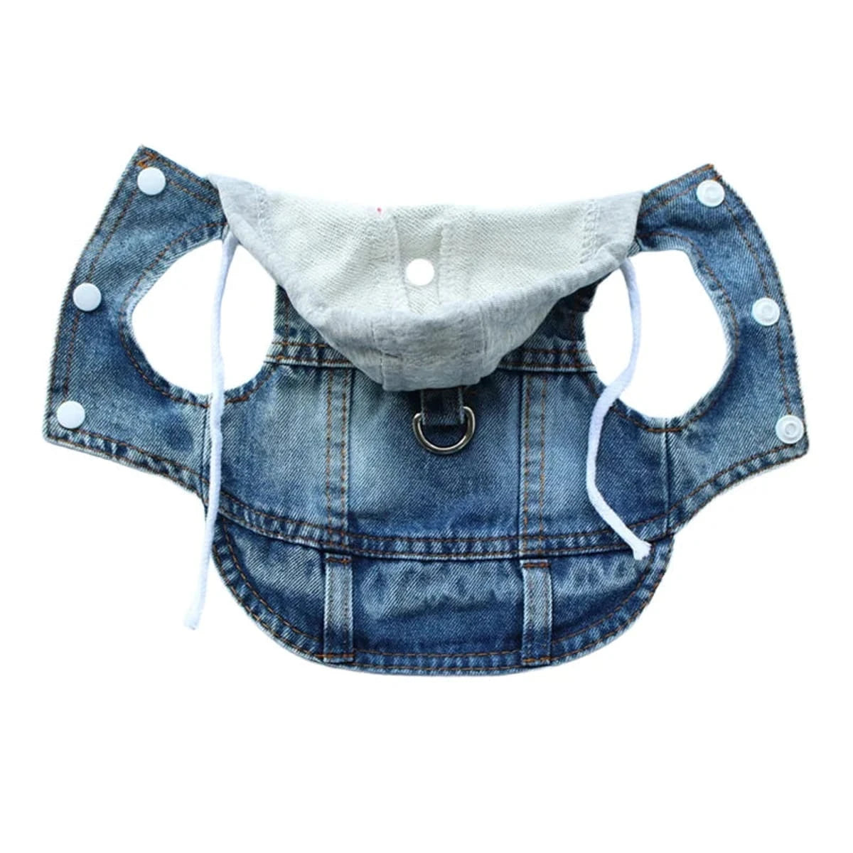 PawCool Denim Dog Jacket – Cool Jean Vest Harness for Small Dogs