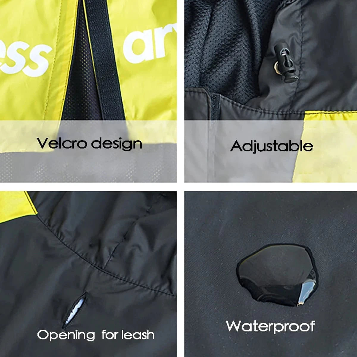 PawCool Reflective Dog Raincoat – Waterproof Hooded Jacket for Small Dogs