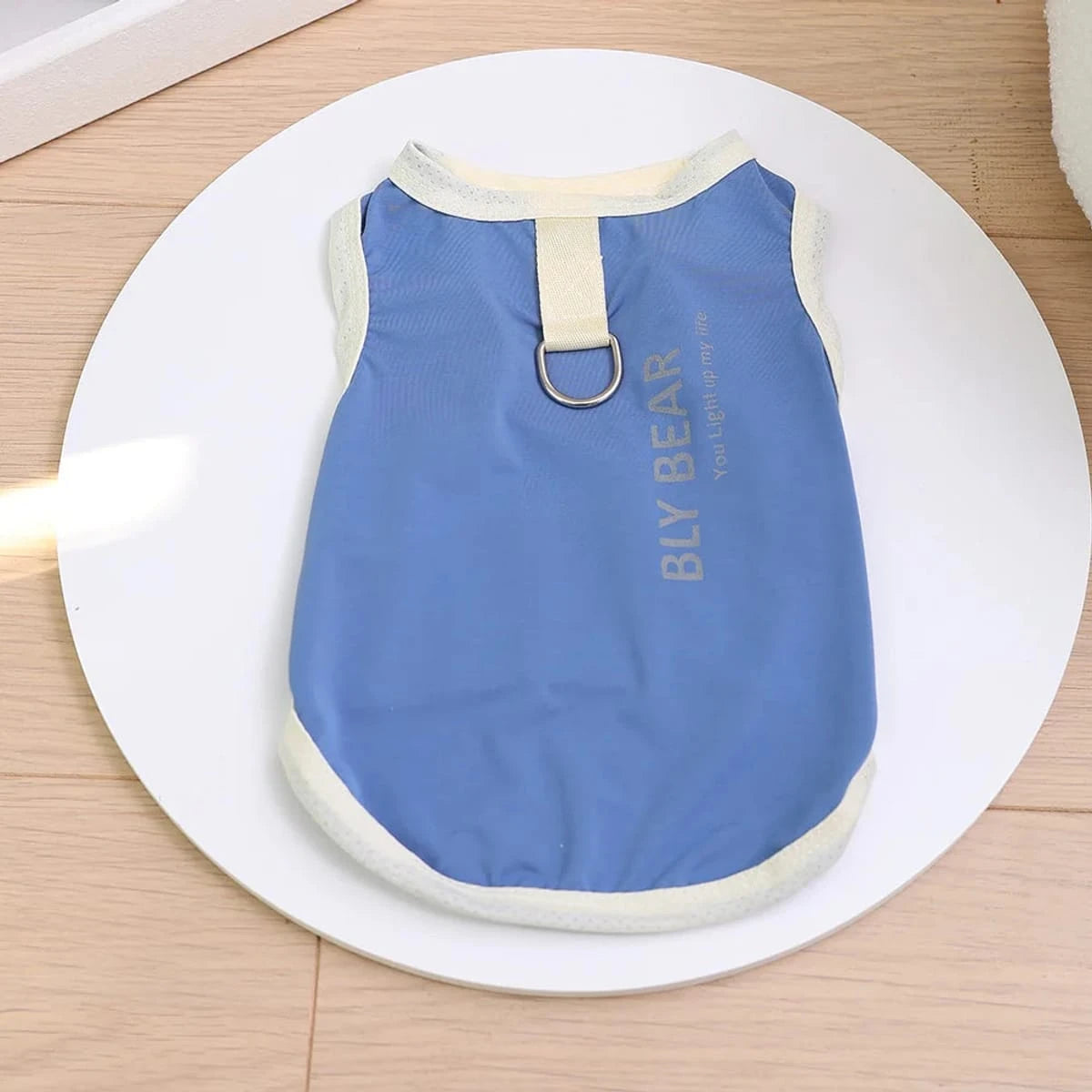 PawCool Ice Silk Cooling Vest – Breathable UV Protection Shirt for Small Dogs