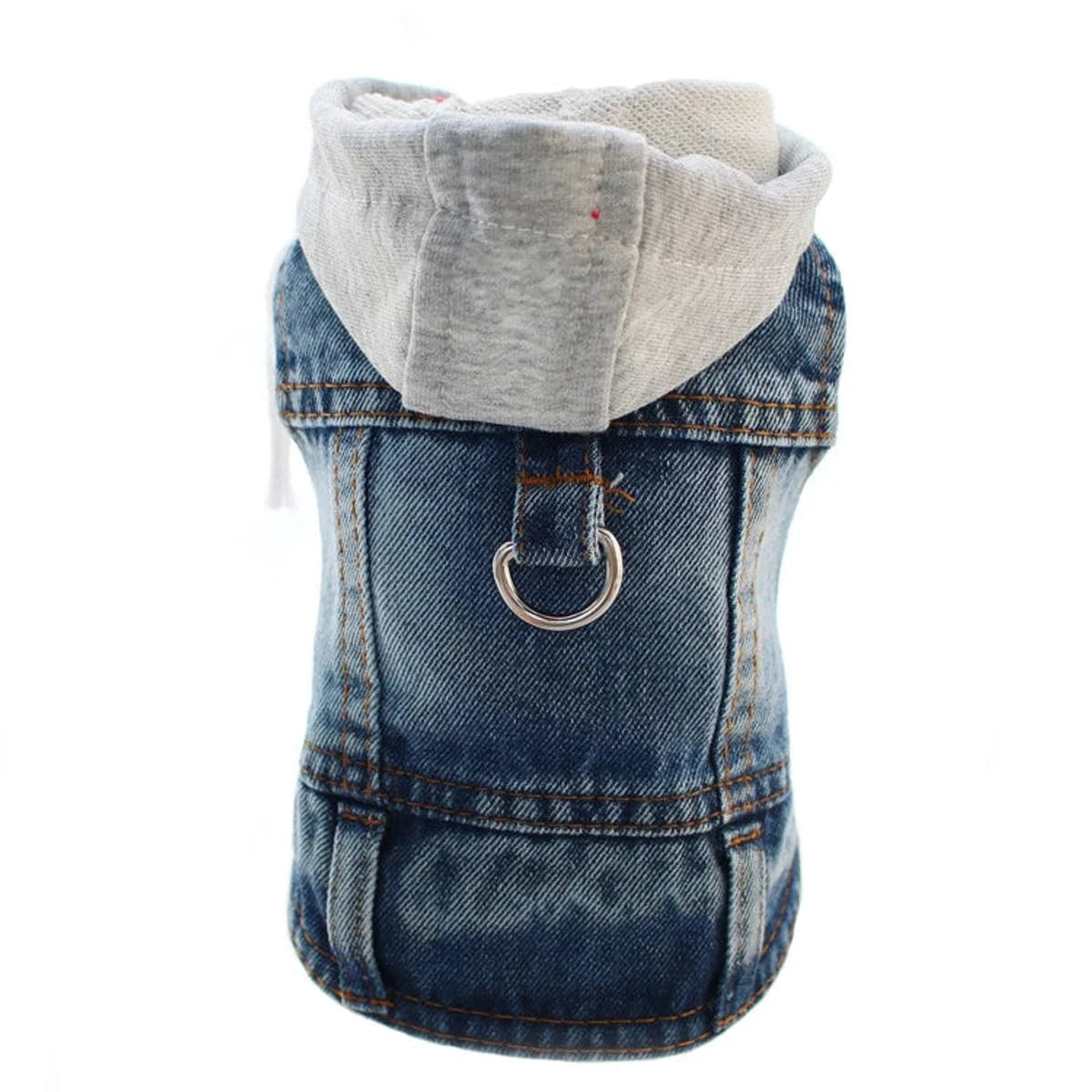 PawCool Denim Dog Jacket – Cool Jean Vest Harness for Small Dogs