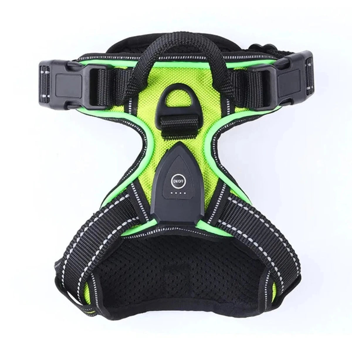 PawCool LED Leuchthundegeschirr – Verstellbares Blinkhalsband für Spaziergänge bei Nacht