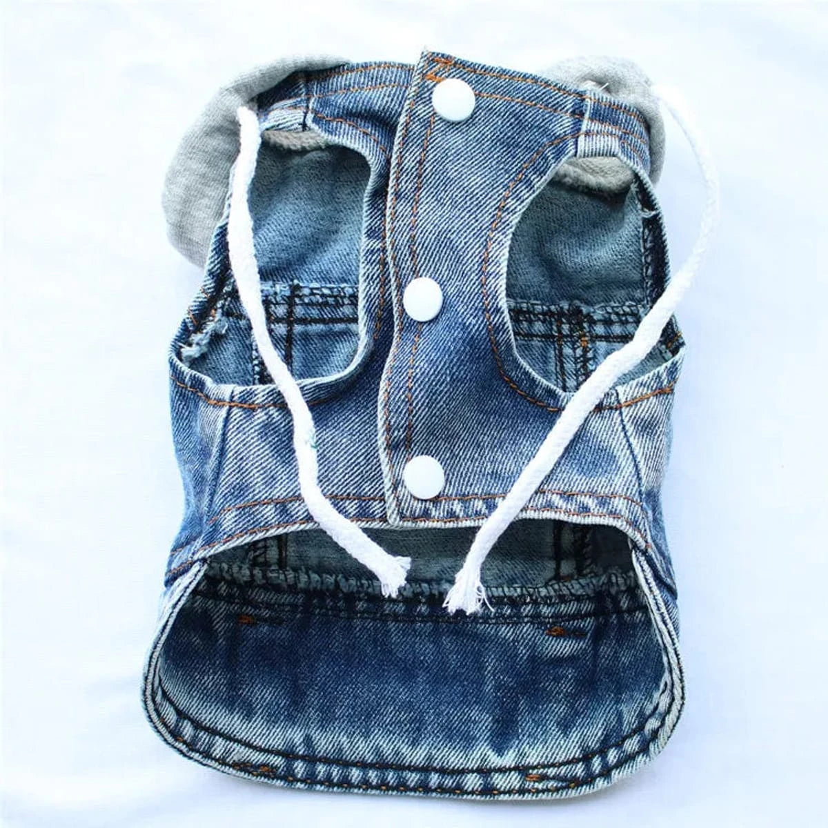 PawCool Denim Dog Jacket – Cool Jean Vest Harness for Small Dogs